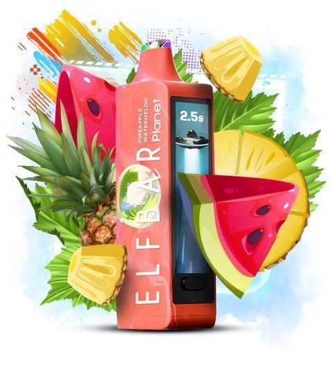 Elf Bar Planet 25000 Pineapple Watermelon (Ананас Кавун) planet25012 фото