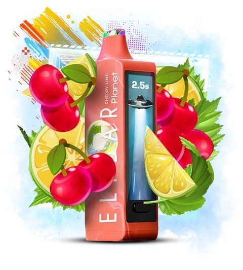 Elf Bar Planet 25000 Cherry Lime (Вишня Лайм) planet25013 фото
