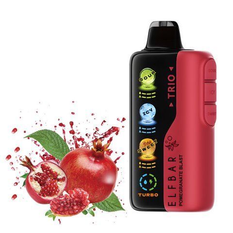 Elf Bar Trio 40000 Pomegranate Blast (Гранатовий вибух) trio40013 фото