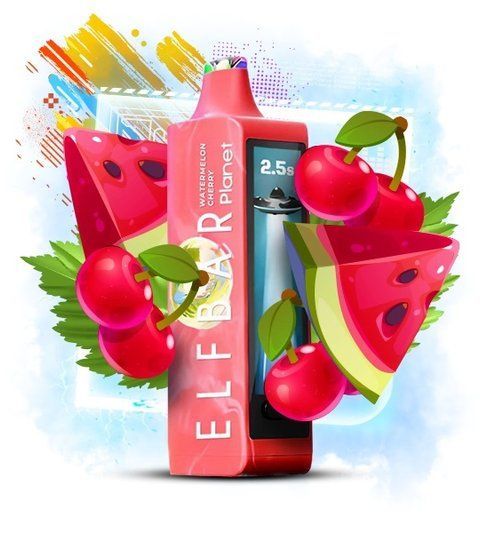 Elf Bar Planet 25000 Watermelon Cherry (Кавун Вишня) planet25015 фото