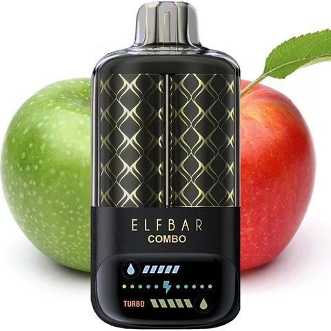 Elf Bar COMBO 25000 Green Apple & Double Apple (Кисле яблуко та Подвійне яблуко) combo25003 фото