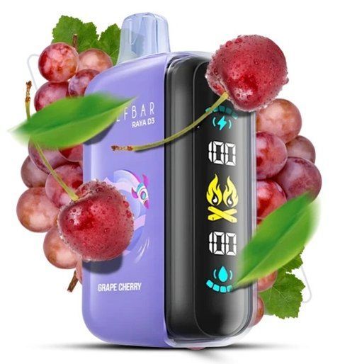 Elf Bar RAYA D3 25000 Grape Cherry (Виноград Вишня) rayad3002 фото