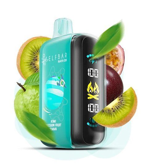 Elf Bar RAYA D3 25000 Kiwi Passion Fruit Guava (Ківі Маракуя Гуава) rayad3005 фото