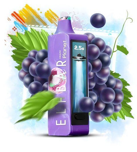 Elf Bar Planet 25000 Grape (Виноград) planet25003 фото