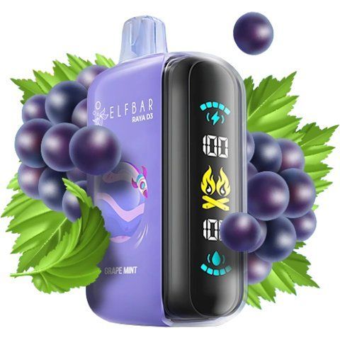Elf Bar RAYA D3 25000 Grape Mint (Виноград М'ята) rayad3023 фото